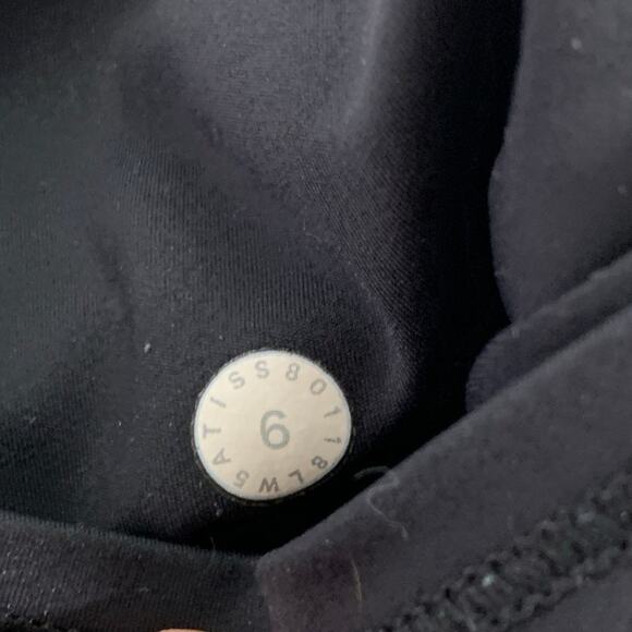 Lululemon 6 Black Fast Free 7/8 Tight Leggings Nulux 25" Gym Running Active - Picture 4 of 10